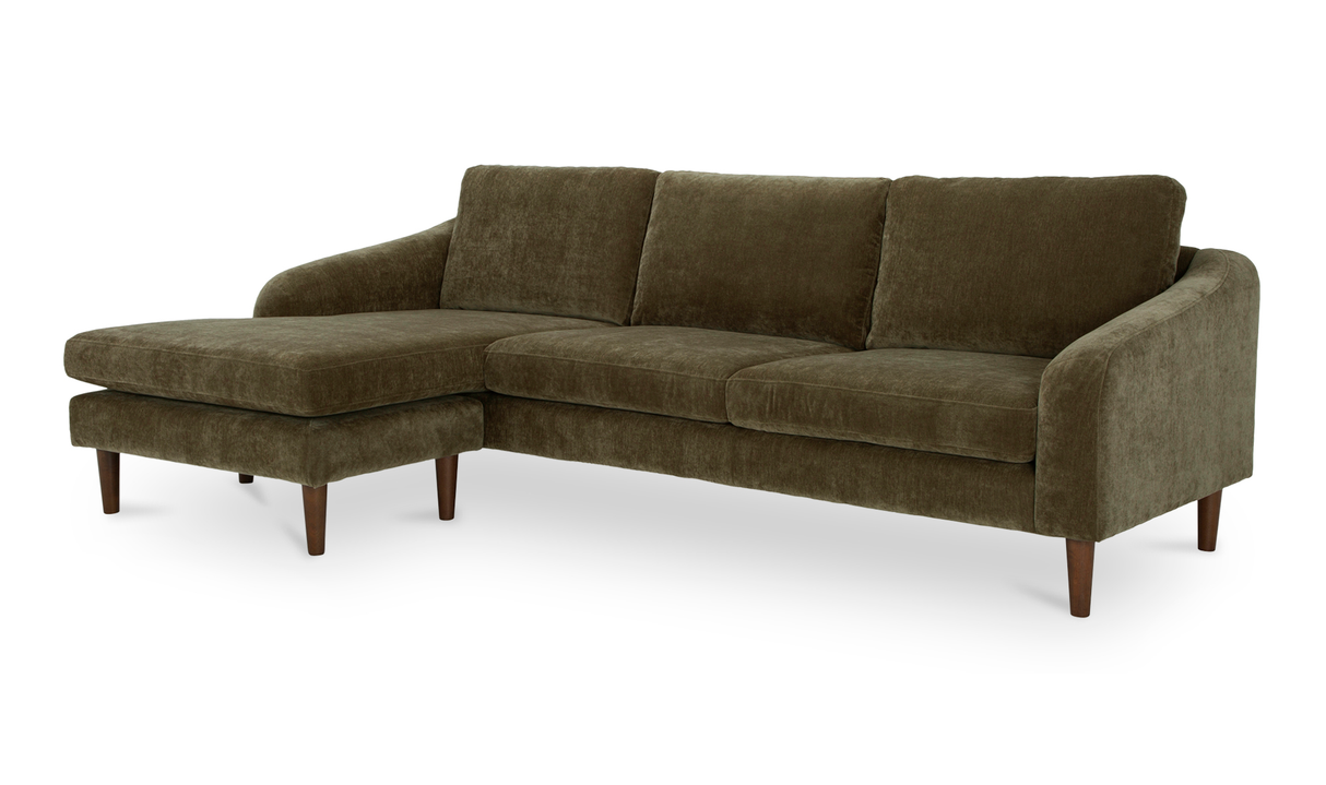 Quinn Sectional Cedar Green by Moe's Home at Eve Furniture