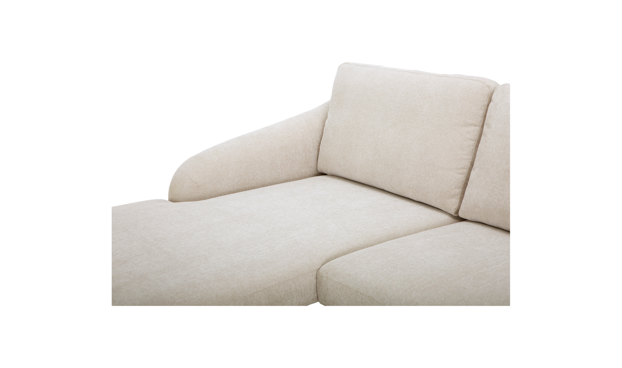 Quinn Sectional Oatmeal by Moe's Home at Eve Furniture