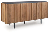 Quintavious Brown/Charcoal Accent Cabinet by ASHLEY FURNITURE at Eve Furniture