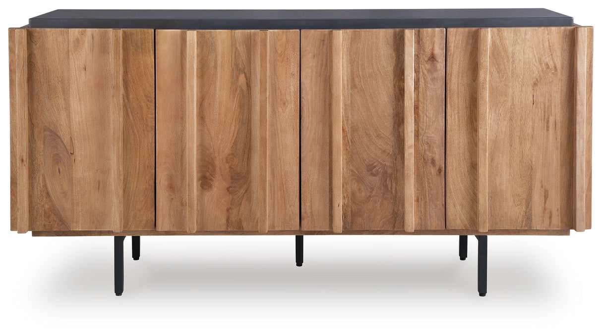 Quintavious Brown/Charcoal Accent Cabinet by ASHLEY FURNITURE at Eve Furniture