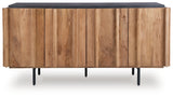Quintavious Brown/Charcoal Accent Cabinet by ASHLEY FURNITURE at Eve Furniture