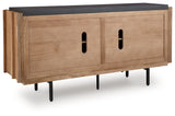 Quintavious Brown/Charcoal Accent Cabinet by ASHLEY FURNITURE at Eve Furniture