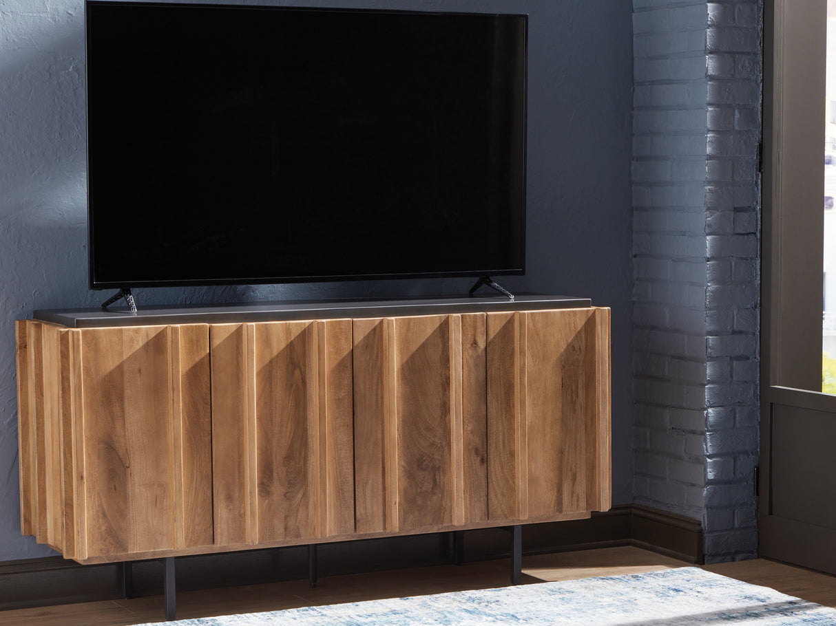 Quintavious Brown/Charcoal Accent Cabinet by ASHLEY FURNITURE at Eve Furniture