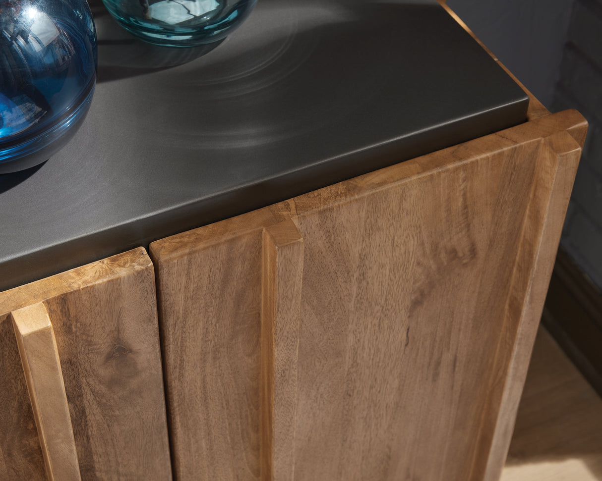 Quintavious Brown/Charcoal Accent Cabinet by ASHLEY FURNITURE at Eve Furniture