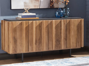 Quintavious Brown/Charcoal Accent Cabinet by ASHLEY FURNITURE at Eve Furniture