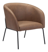 Quinten Vintage Brown Accent Chair by Zuomod at Eve Furniture
