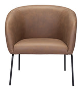 Quinten Vintage Brown Accent Chair by Zuomod at Eve Furniture