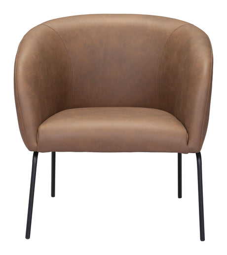 Quinten Vintage Brown Accent Chair by Zuomod at Eve Furniture
