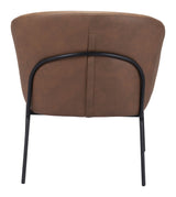 Quinten Vintage Brown Accent Chair by Zuomod at Eve Furniture