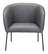 Quinten Vintage Gray Accent Chair by Zuomod at Eve Furniture