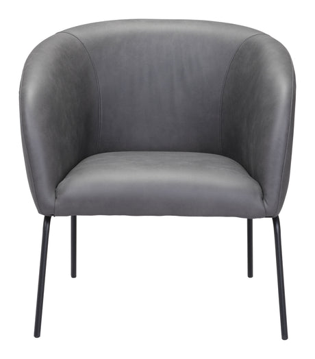 Quinten Vintage Gray Accent Chair by Zuomod at Eve Furniture