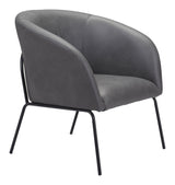 Quinten Vintage Gray Accent Chair by Zuomod at Eve Furniture