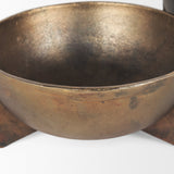 Quita Large Gold Metal Decorative Bowls (Set of 2) by Mercana at Eve Furniture