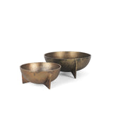 Quita Large Gold Metal Decorative Bowls (Set of 2) by Mercana at Eve Furniture