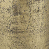 Quonset Extra Tall Brass Finished Aluminum Metal Pillar Object by Mercana at Eve Furniture