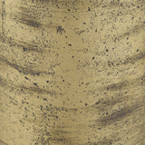 Quonset Extra Tall Brass Finished Aluminum Metal Pillar Object by Mercana at Eve Furniture