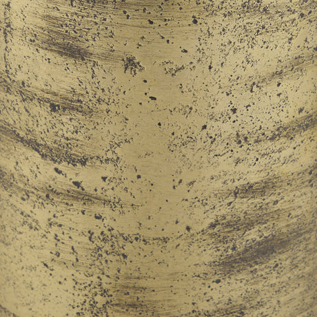 Quonset Extra Tall Brass Finished Aluminum Metal Pillar Object by Mercana at Eve Furniture