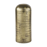 Quonset Extra Tall Brass Finished Aluminum Metal Pillar Object by Mercana at Eve Furniture
