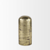 Quonset Tall Brass Finished Aluminum Metal Ornament by Mercana at Eve Furniture