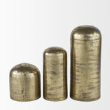 Quonset Tall Brass Finished Aluminum Metal Ornament by Mercana at Eve Furniture