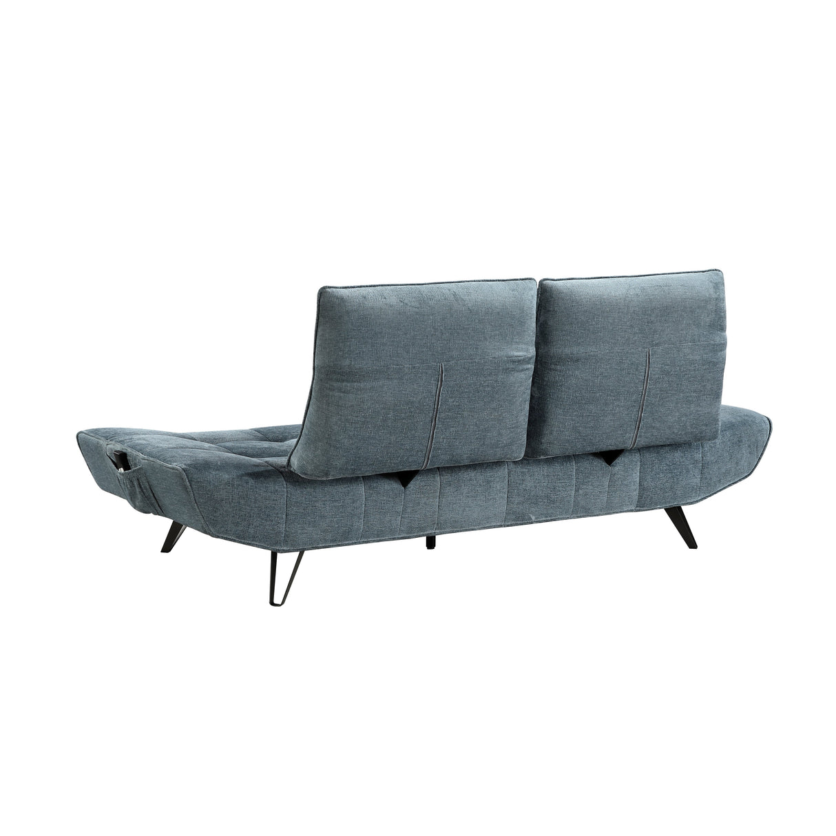 Quonsett Blue Sofa with Power Adjustable Seat by Homelegance at Eve Furniture