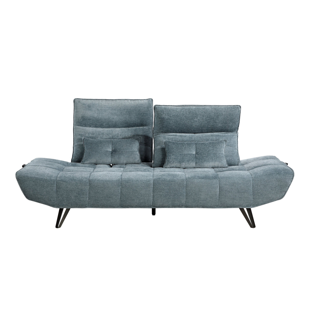 Quonsett Blue Sofa with Power Adjustable Seat by Homelegance at Eve Furniture