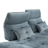 Quonsett Blue Sofa with Power Adjustable Seat by Homelegance at Eve Furniture