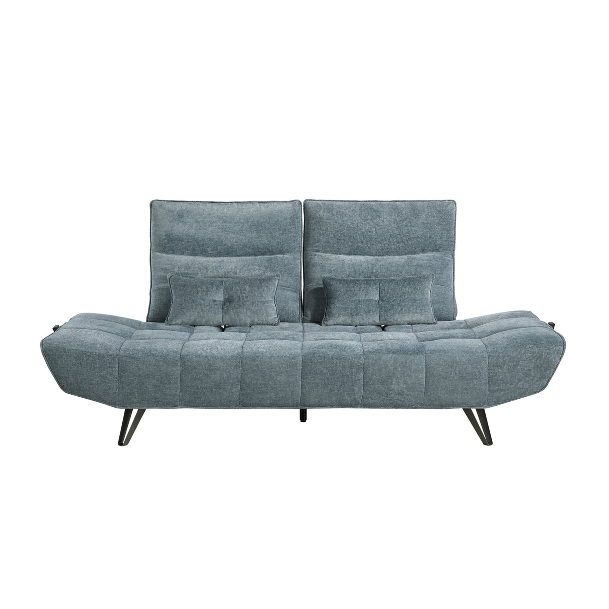 Quonsett Blue Sofa with Power Adjustable Seat by Homelegance at Eve Furniture