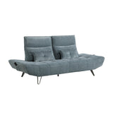 Quonsett Blue Sofa with Power Adjustable Seat by Homelegance at Eve Furniture
