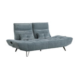 Quonsett Blue Sofa with Power Adjustable Seat by Homelegance at Eve Furniture