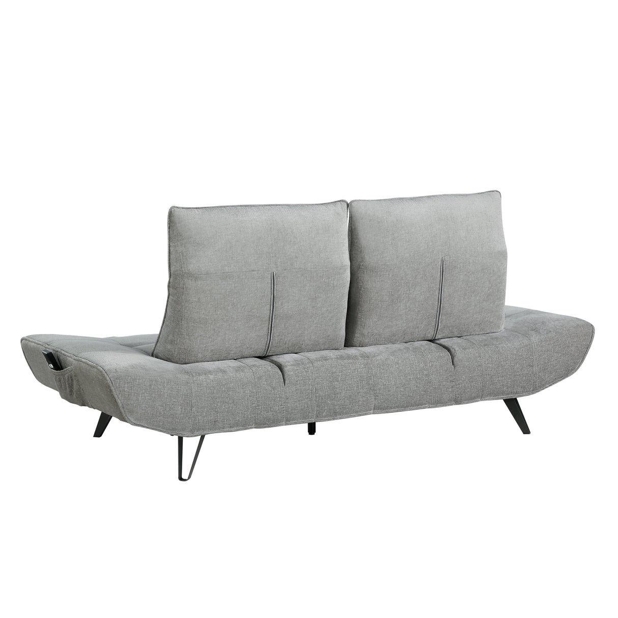 Quonsett Gray Sofa with Power Adjustable Seat by Homelegance at Eve Furniture