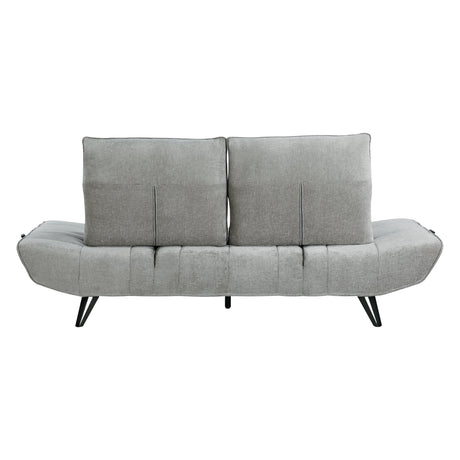 Quonsett Gray Sofa with Power Adjustable Seat by Homelegance at Eve Furniture