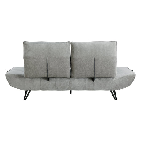 Quonsett Gray Sofa with Power Adjustable Seat by Homelegance at Eve Furniture