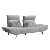 Quonsett Gray Sofa with Power Adjustable Seat by Homelegance at Eve Furniture