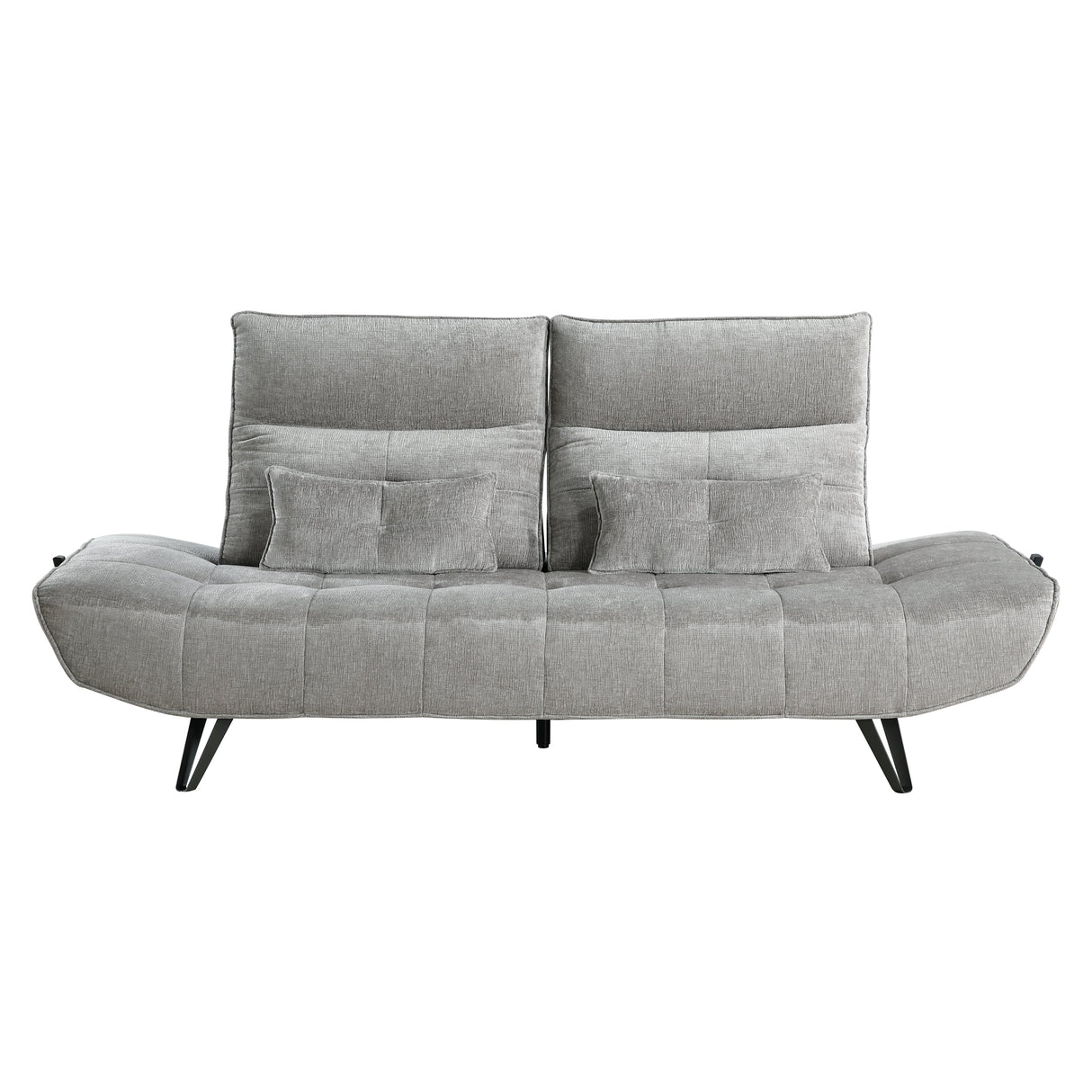 Quonsett Gray Sofa with Power Adjustable Seat by Homelegance at Eve Furniture