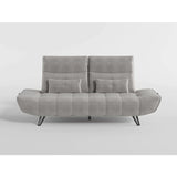 Quonsett Gray Sofa with Power Adjustable Seat by Homelegance at Eve Furniture