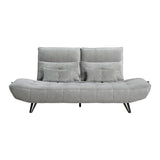 Quonsett Gray Sofa with Power Adjustable Seat by Homelegance at Eve Furniture