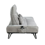 Quonsett Gray Sofa with Power Adjustable Seat by Homelegance at Eve Furniture