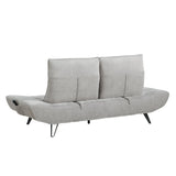 Quonsett Light Gray Sofa with Power Adjustable Seat by Homelegance at Eve Furniture