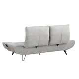 Quonsett Light Gray Sofa with Power Adjustable Seat by Homelegance at Eve Furniture