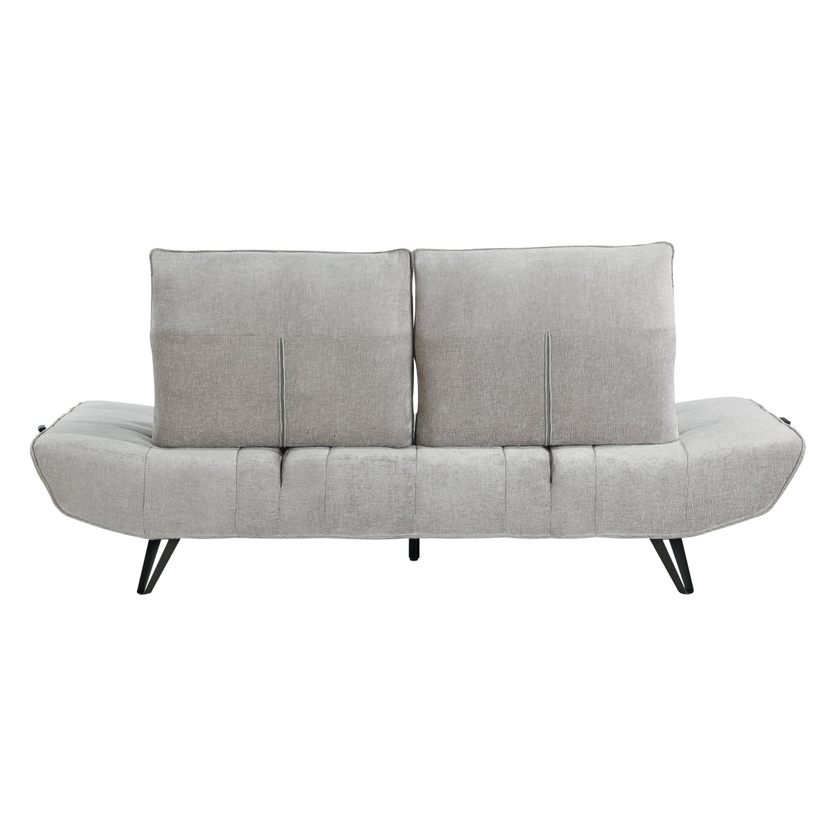 Quonsett Light Gray Sofa with Power Adjustable Seat by Homelegance at Eve Furniture