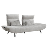 Quonsett Light Gray Sofa with Power Adjustable Seat by Homelegance at Eve Furniture