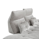 Quonsett Light Gray Sofa with Power Adjustable Seat by Homelegance at Eve Furniture
