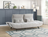 Quonsett Light Gray Sofa with Power Adjustable Seat by Homelegance at Eve Furniture