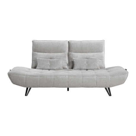 Quonsett Light Gray Sofa with Power Adjustable Seat by Homelegance at Eve Furniture