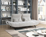 Quonsett Light Gray Sofa with Power Adjustable Seat by Homelegance at Eve Furniture
