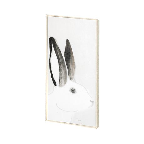 Rabit Gazing I by Mercana Studio a Hand Embellished Textured Framed Art Print by Mercana at Eve Furniture