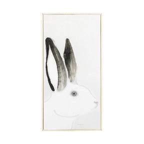 Rabit Gazing I by Mercana Studio a Hand Embellished Textured Framed Art Print by Mercana at Eve Furniture
