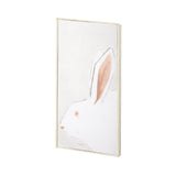 Rabit Gazing II by Mercana Studio a Hand Embellished Textured Framed Art Print by Mercana at Eve Furniture