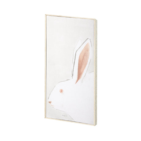 Rabit Gazing II by Mercana Studio a Hand Embellished Textured Framed Art Print by Mercana at Eve Furniture